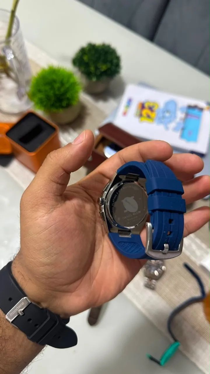 Relógio Daniel Klein exclusive azul - Foto 3
