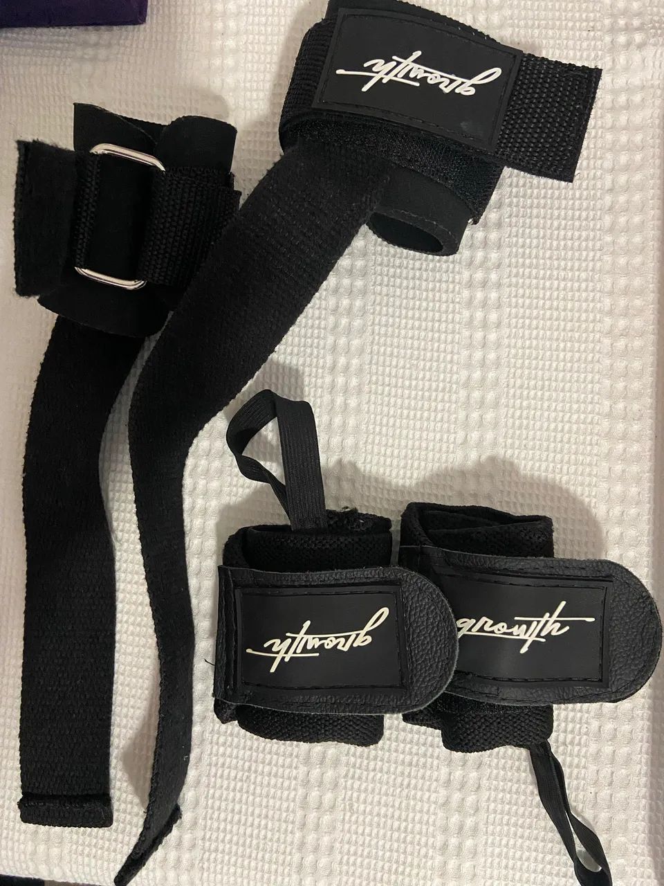 Strap e Munhequeira Growth musculação/academia