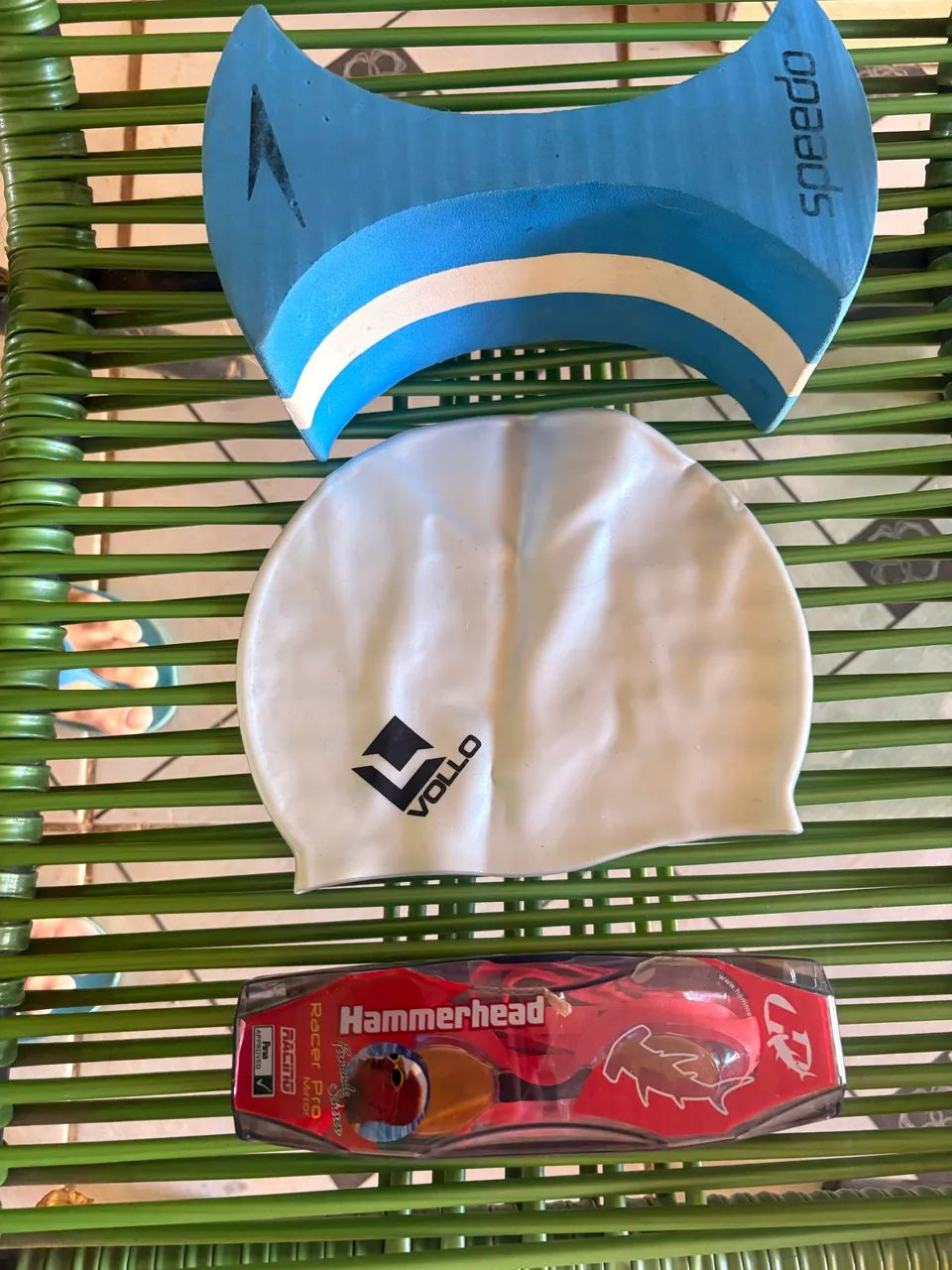 Kit natação Touca, Óculos e Pull Buoy