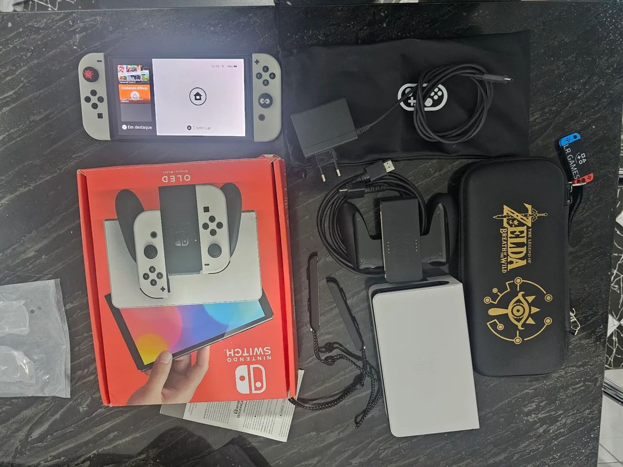 NINTENDO SWITCH OLED DESBLOQUEADO COMPLETO - Foto 3