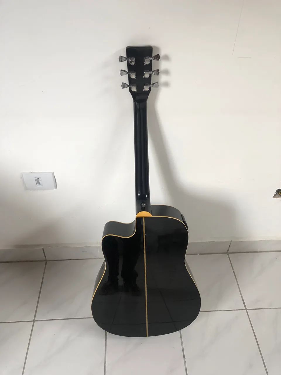Violão phoenix elétrico + capa - Foto 2