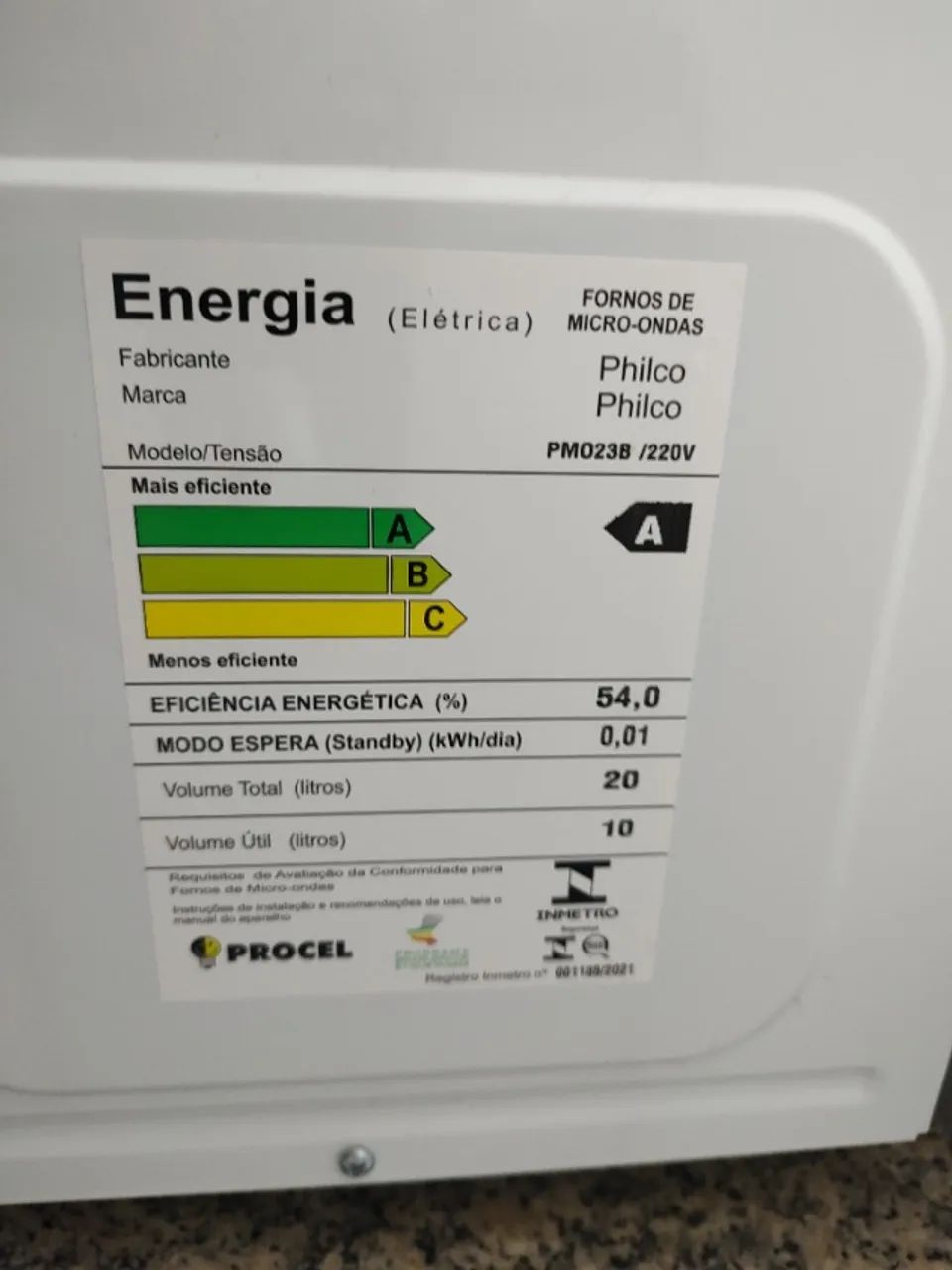 Micro-ondas Philco PMO23B em Ótimo Estado  - Foto 5