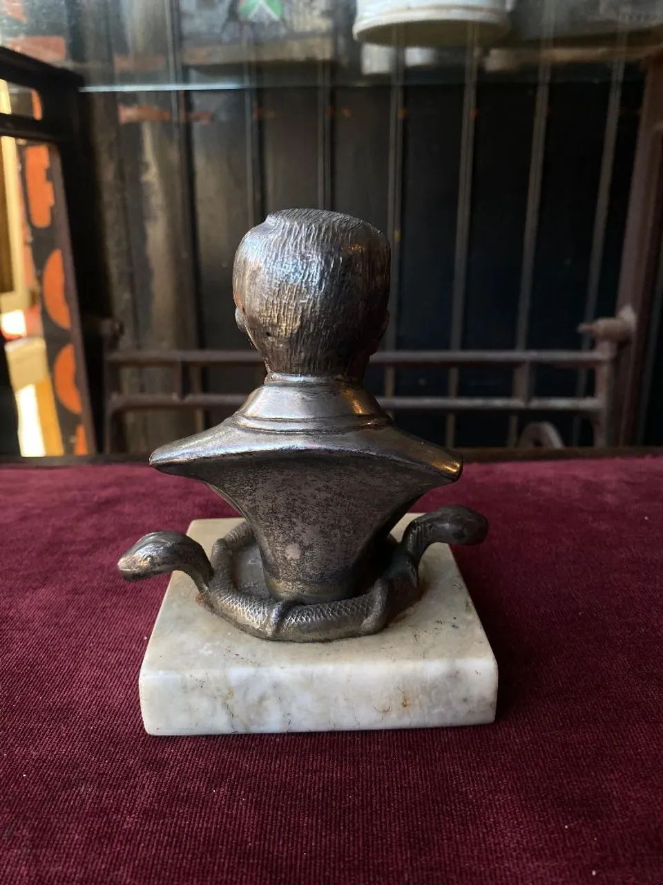 Antigo busto cientista francês Louis Pasteur   (ref:213) - Foto 4