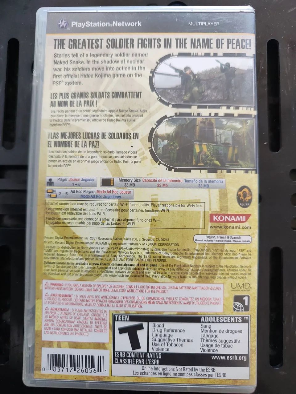 Metal gear solid peace Walker  - Foto 2