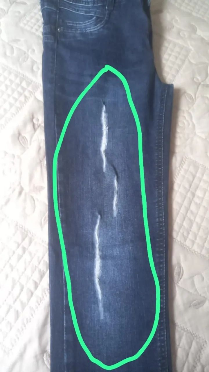 Calça feminina tamanho 38 usada. - Foto 2
