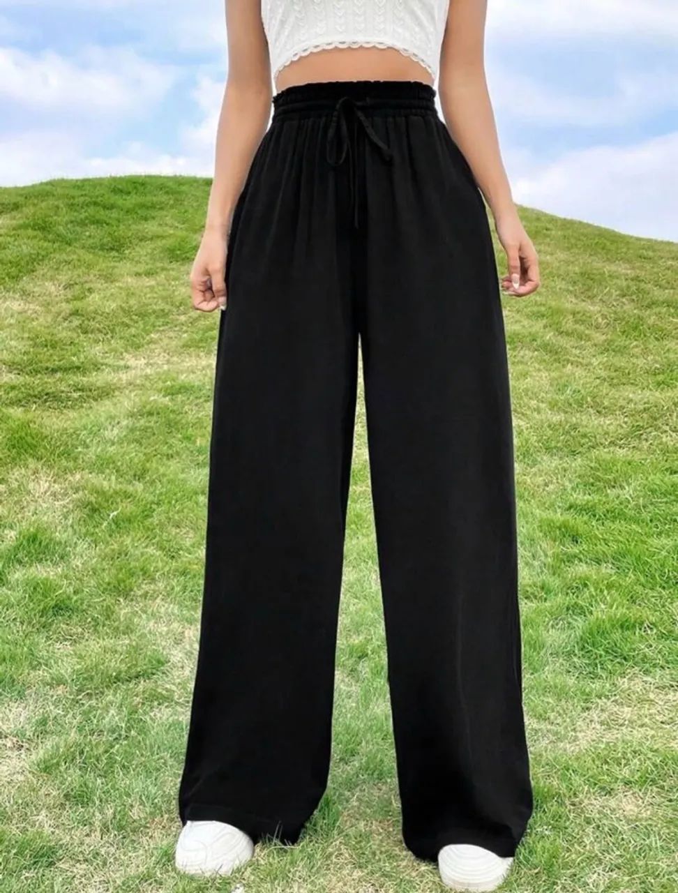 Calça pantalona preta 