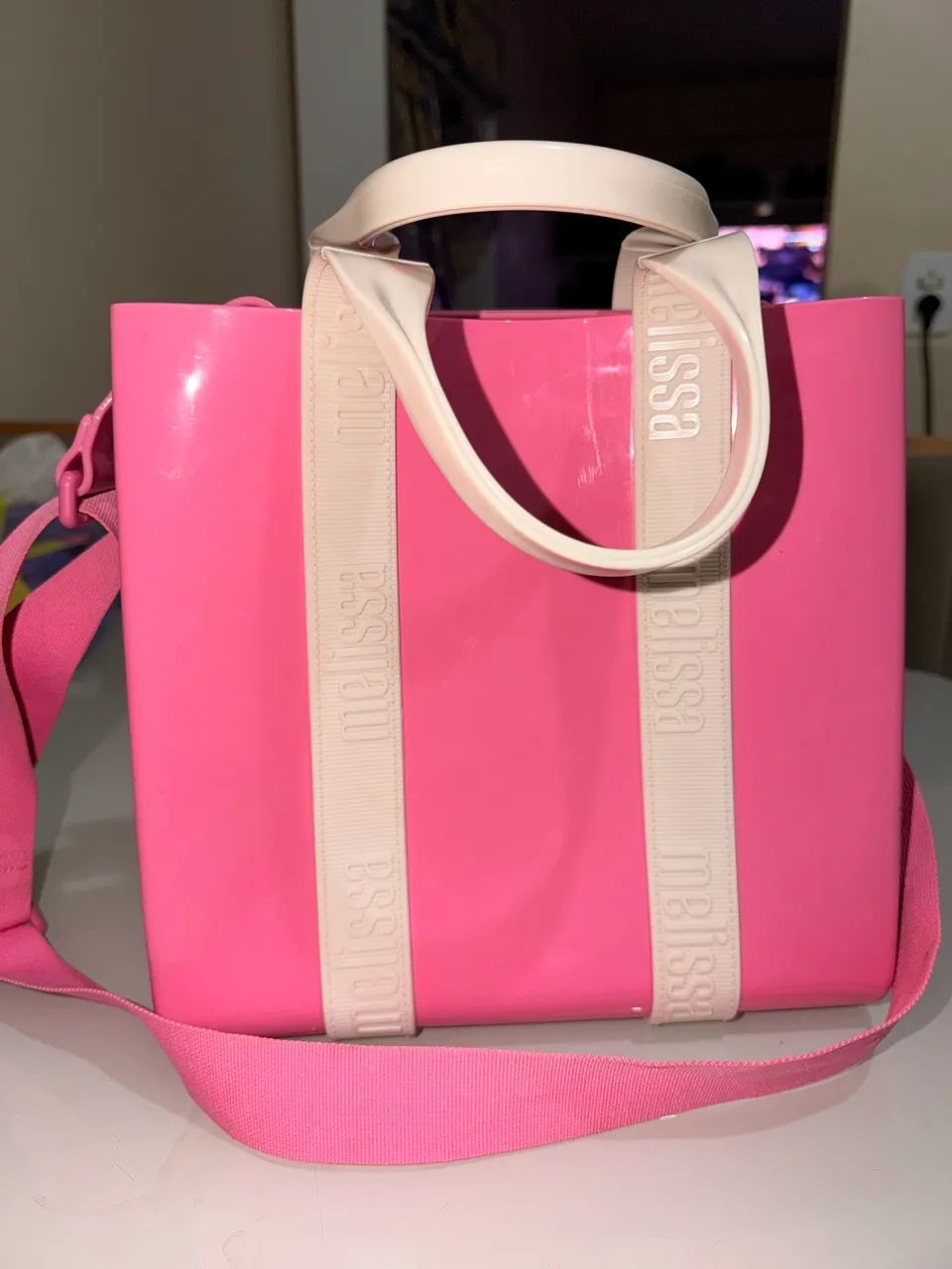 Bolsa Melissa Dulce Bag rosa  - Foto 5