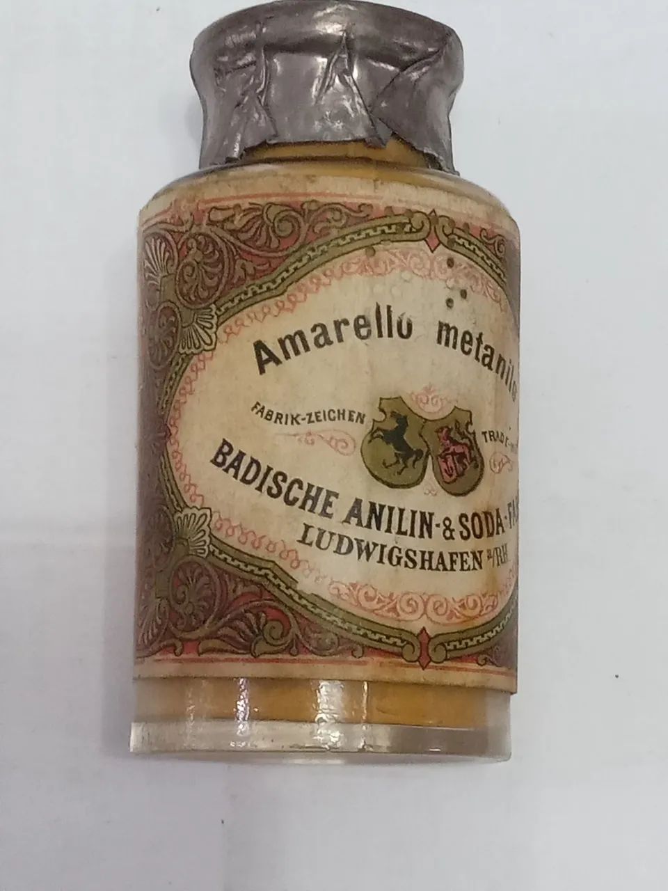 Frasco antigo Basf 1890-1910