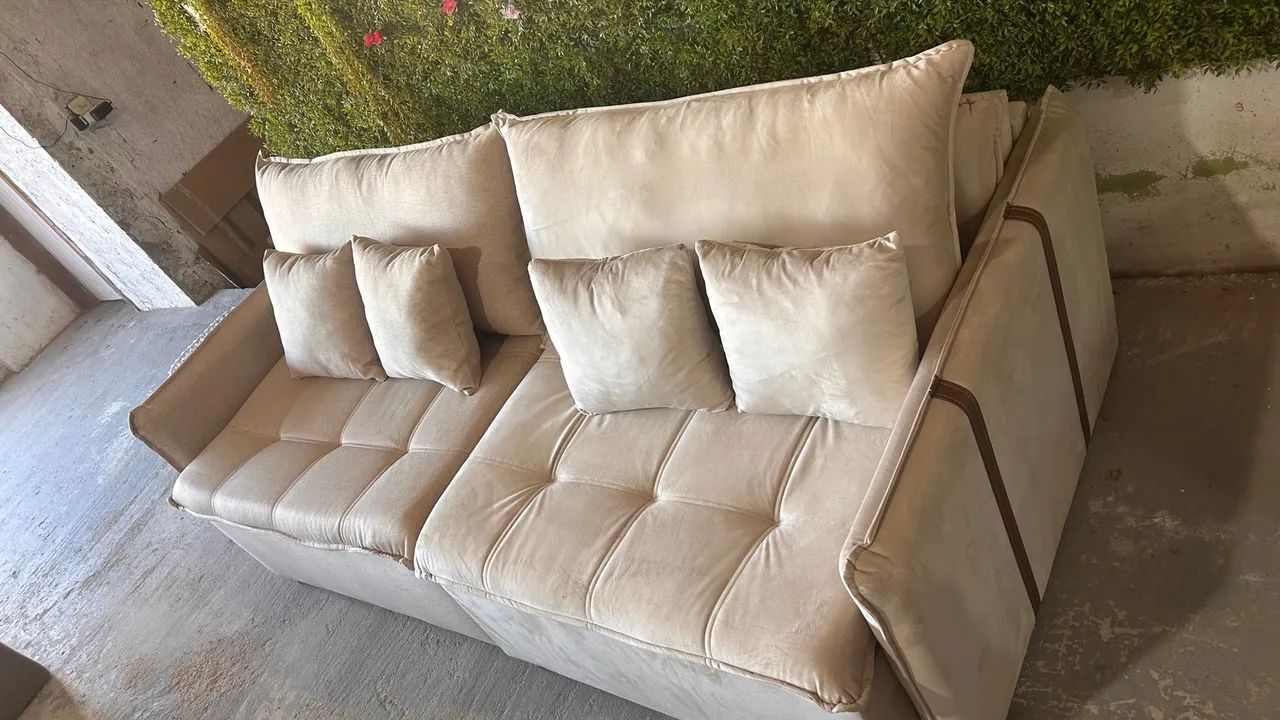Sofá Cama Retrátil e Reclinável 3 lugares - Foto 5