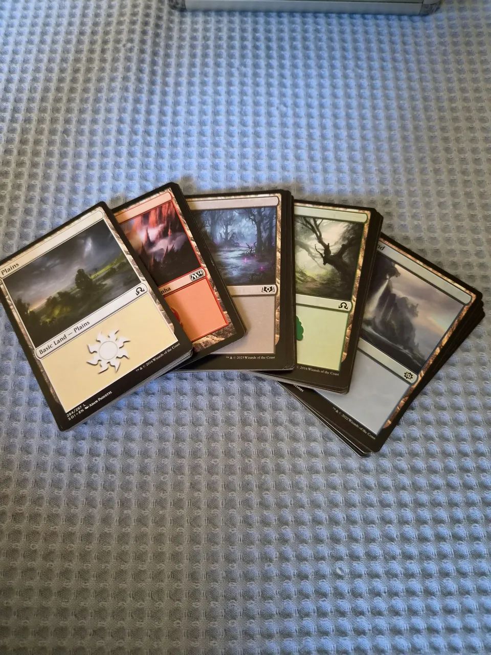 100 terrenos basicos Magic (20 de cada basic land MTG)
