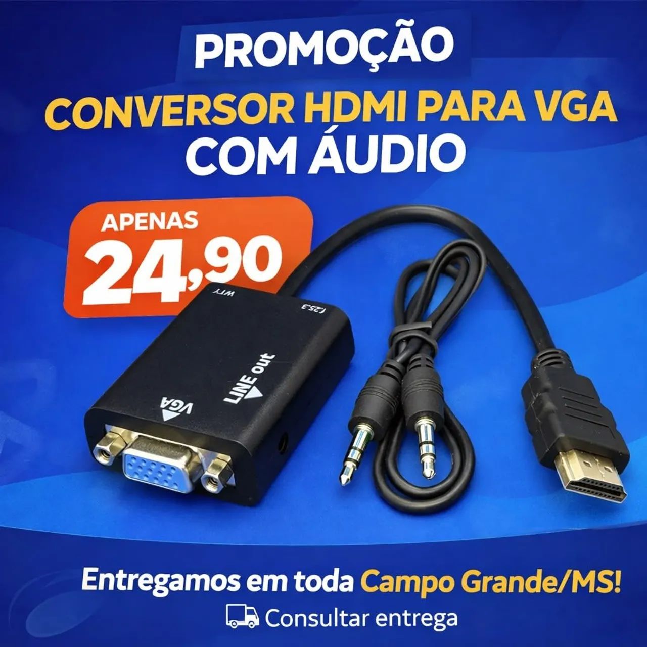 CONVERSOR HDMI PARA VGA