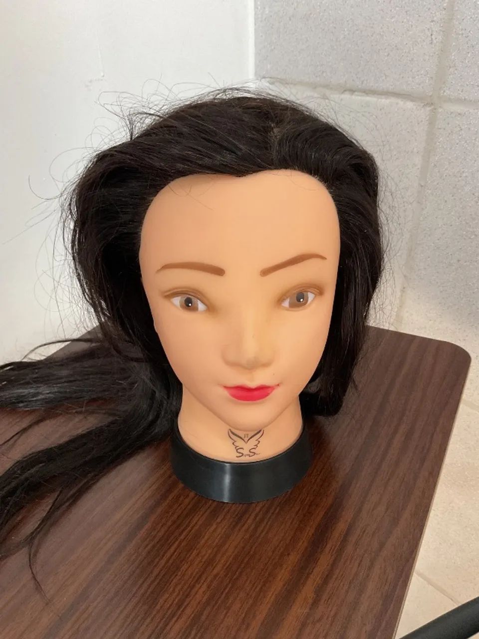 Cabeça de Boneca para treino Corte e Penteado - Cabelo misto