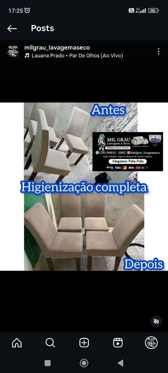 Limpeza de bancos de carro e cadeiras - Foto 5