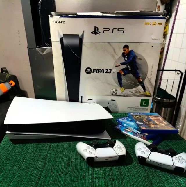 Ps5 Com Leitor, Caixa e Jogos - Ac cartão - Foto 3