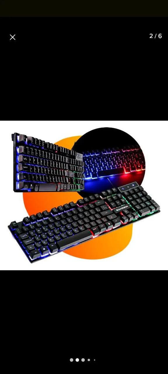 Teclado gamer semi mecanico - Foto 2
