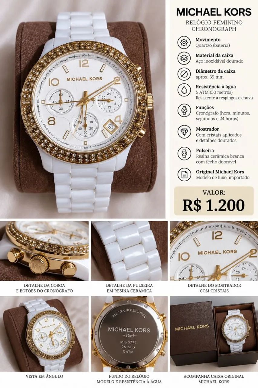 Relógio michael kors original