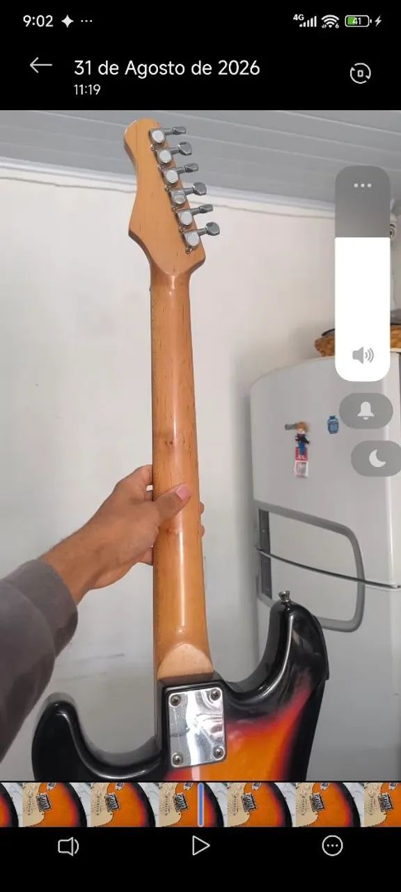 Guitarra Dolphin Elétrica Estilo Stratocaster - Foto 4