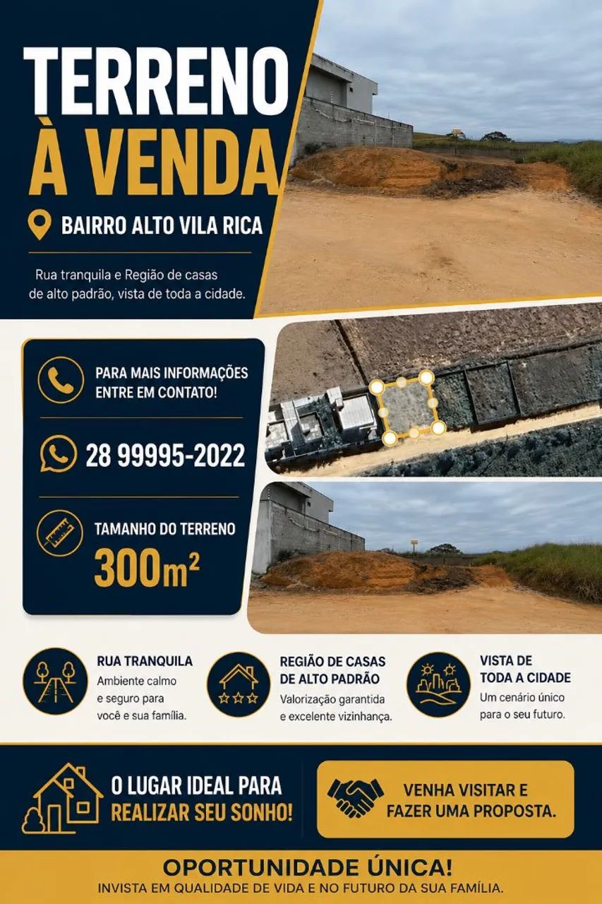 Terreno Bairro VILA RICA!