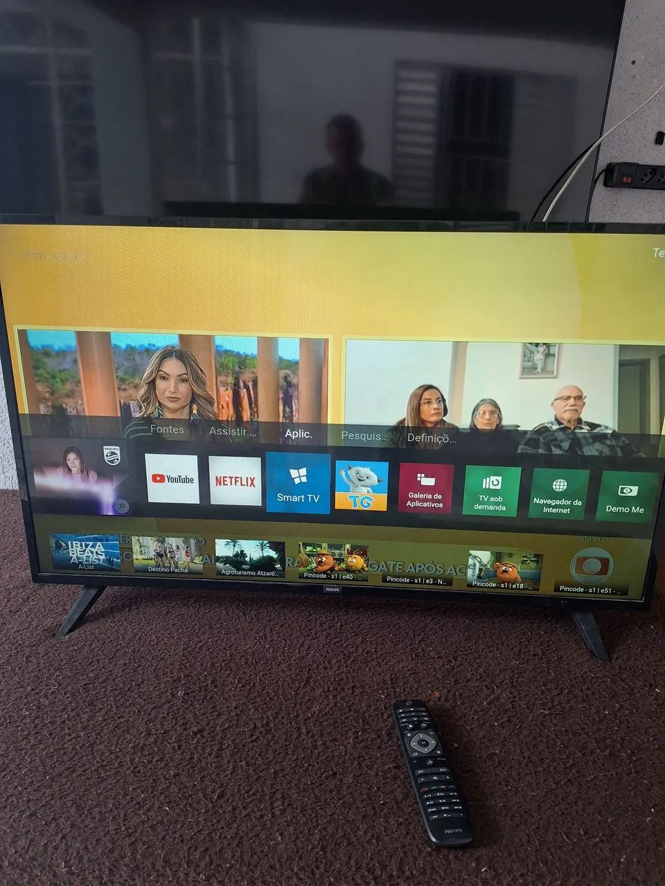 TV SMART PHILIPS 43 POLEGADAS FUNCIONANDO PERFEITAMENTE ACEITO CARTÃO DE CRÉDITO  - Foto 2