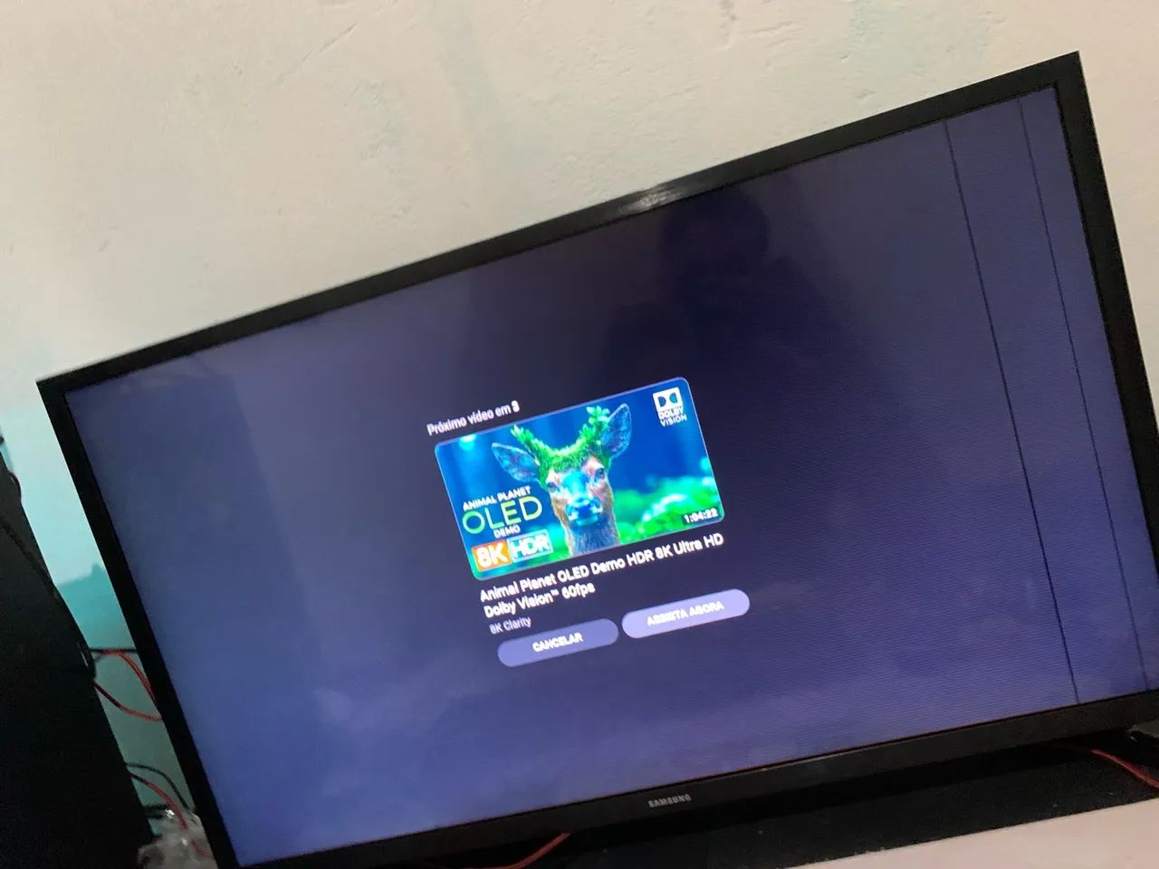 SMART TV SAMSUMG 32 polegadas- com defeito na tela - Foto 4