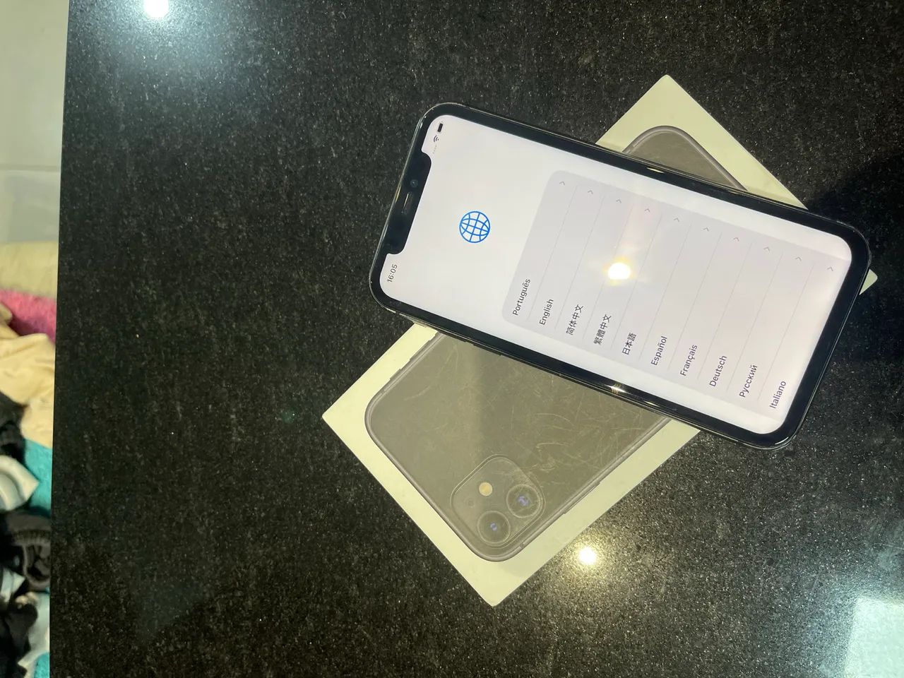 iPhone 11 Preto 128GB - Caixa + Bateria Nova e Tela Trocada