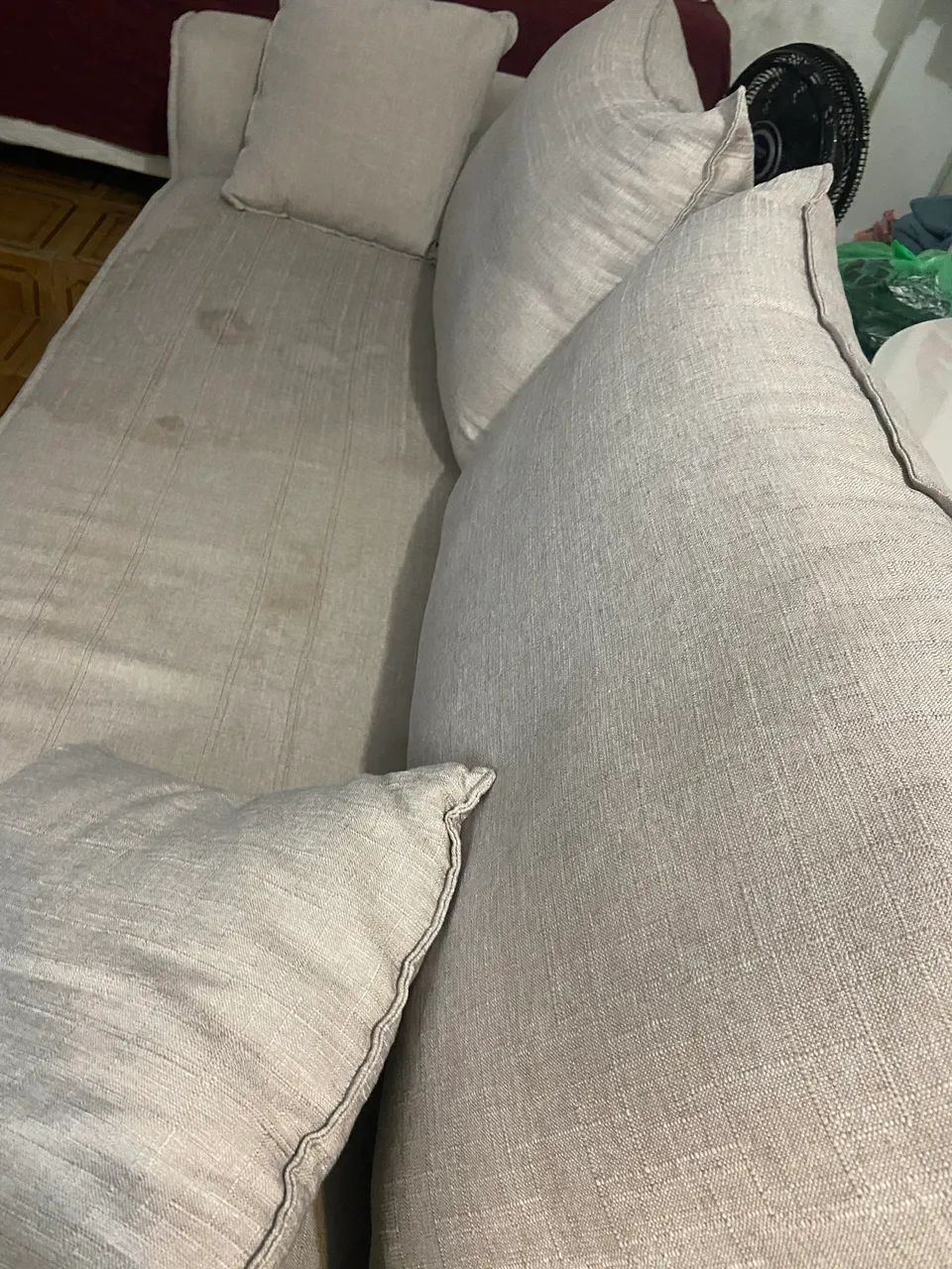 Sofá linho 2m cor cinza a retirar  - Foto 3