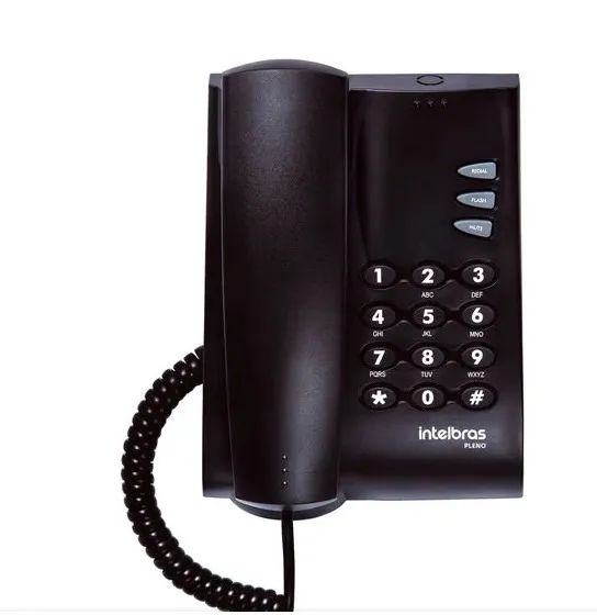 Telefone com Fio Intelbras Pleno Preto