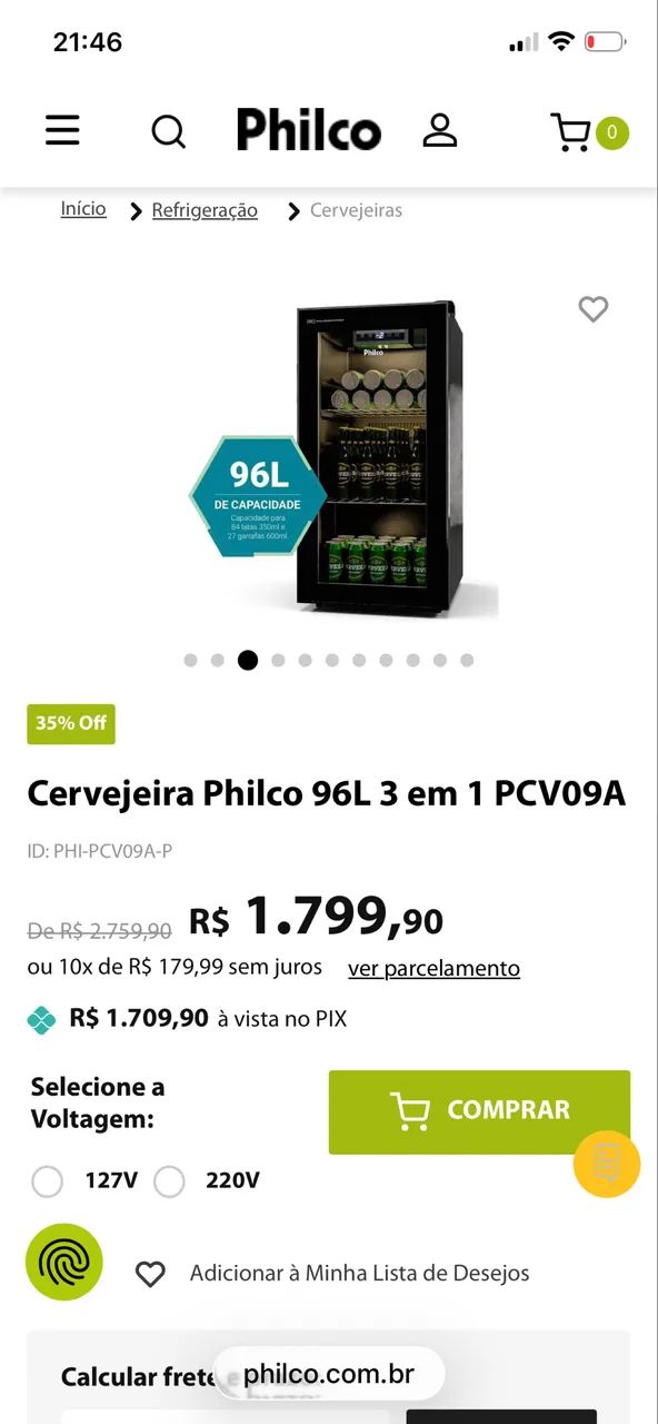 Adega 3 em 1 Philco - Foto 3