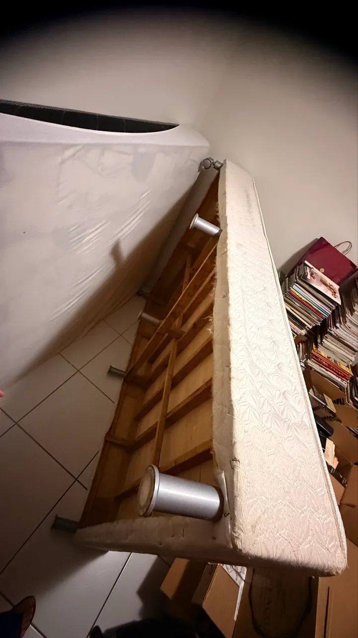 Cama de casal completa com base + colchão  - Foto 4