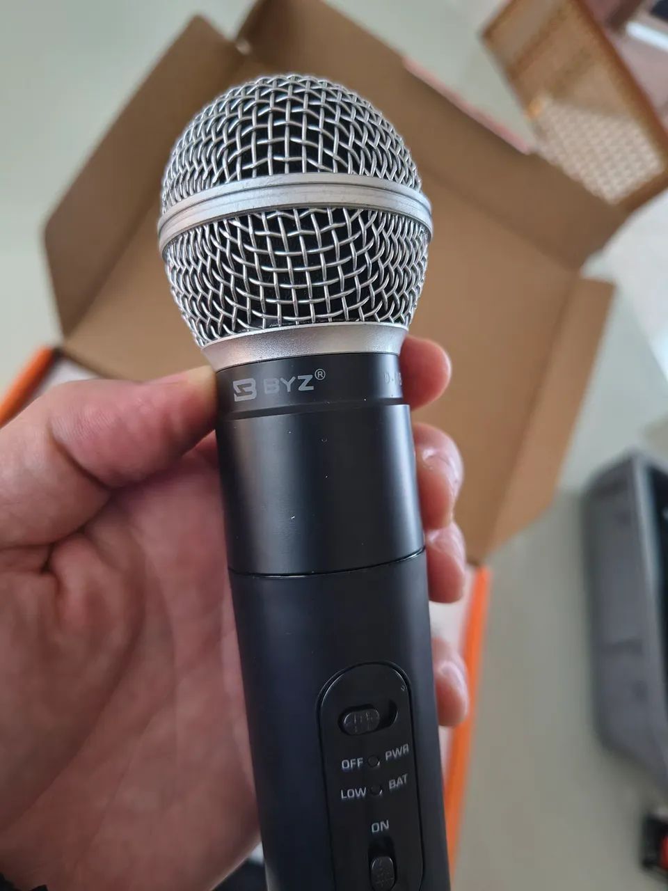Microfone sem fio duplo 