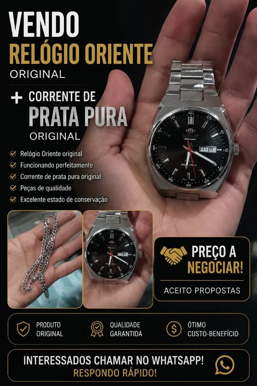Relógio oriente original 