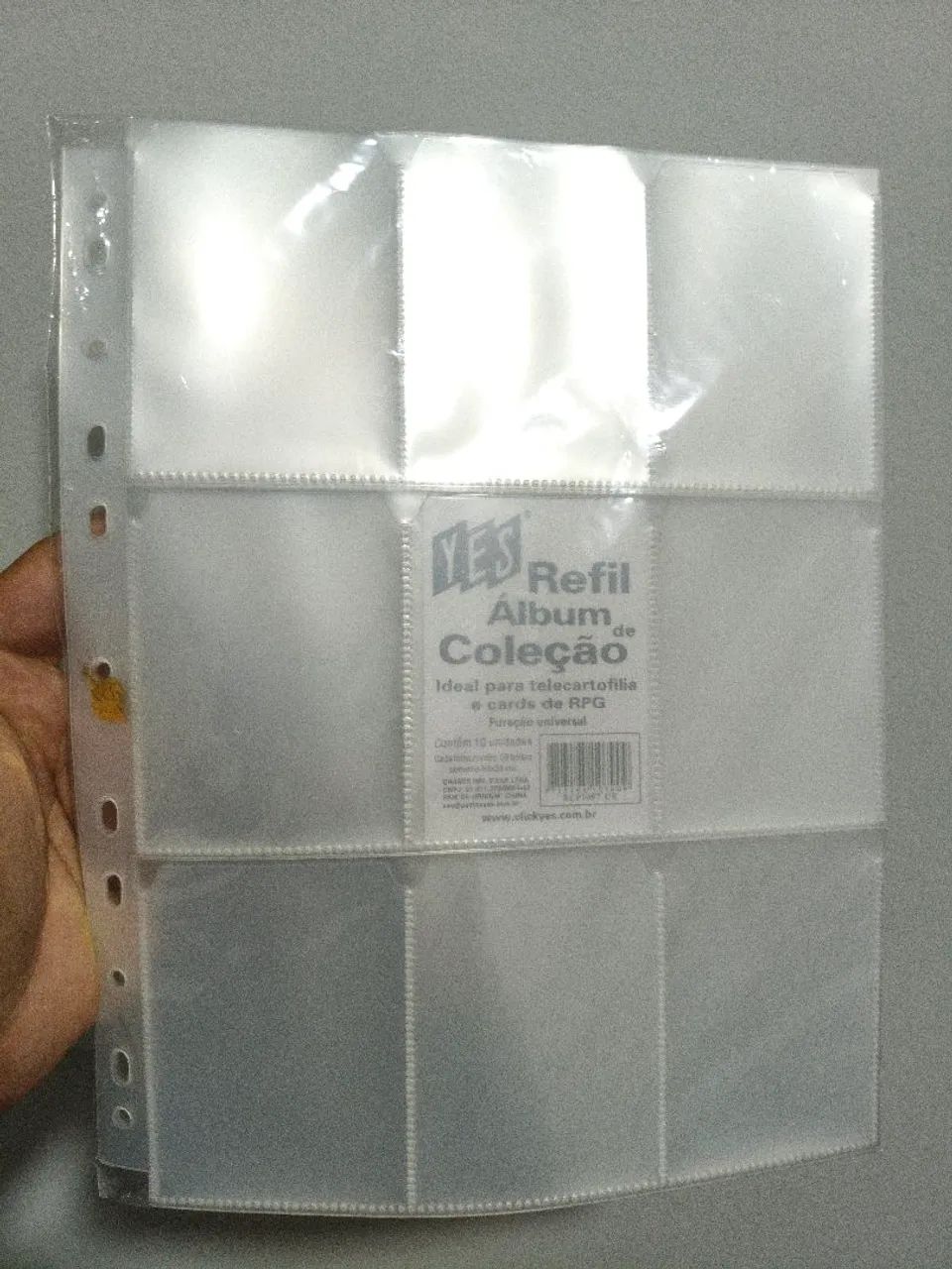 10 folhas 9 bolsos TCG Cardgame