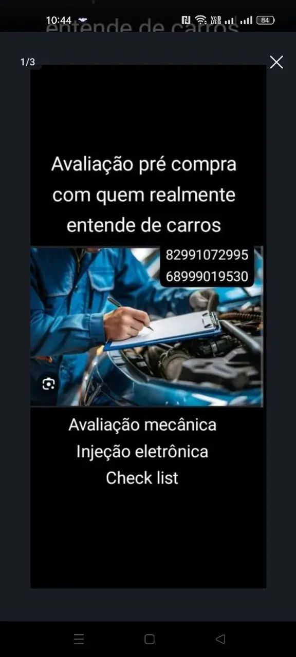 Avaliação pré compra 