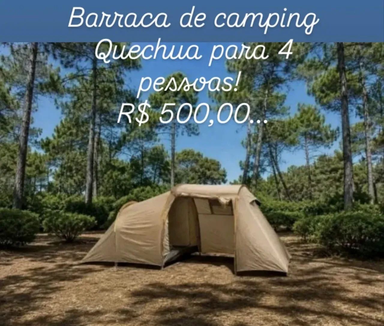 barraca 4 lugares