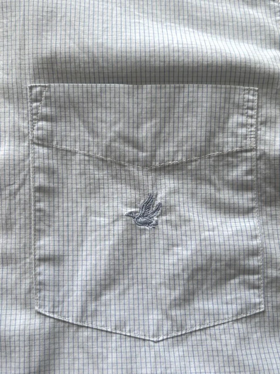 Camisa quadriculada azul com branca original da marca BROOKSFIELD® - Foto 5