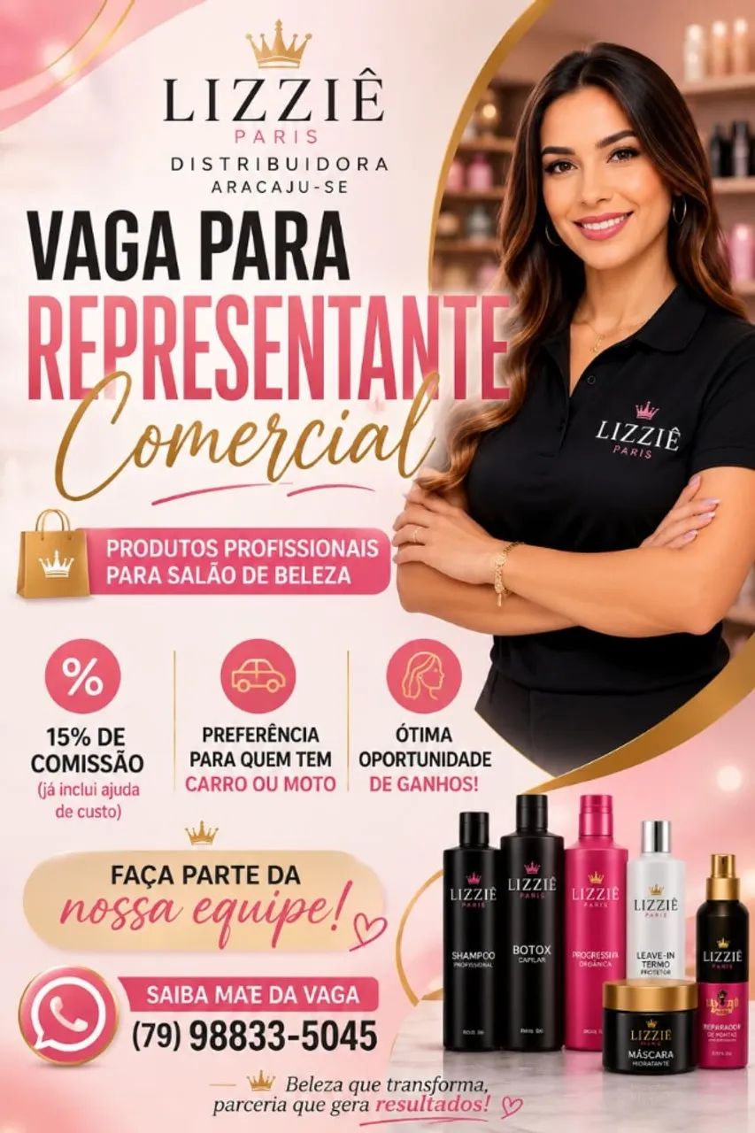  VAGA PARA REPRESENTANTE COMERCIAL AUTÔNOMO - *