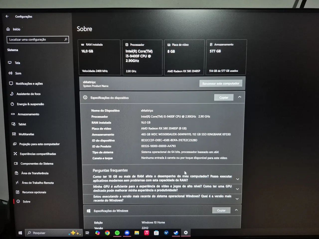 VENDO PC GAMER + MONITOR *LEIA DESCRIÇÃO* - Foto 5