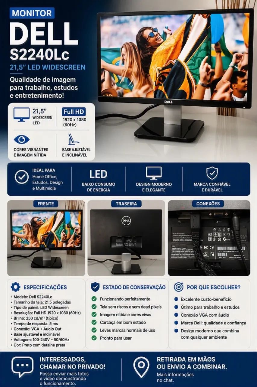 Monitor Dell S2240Lc