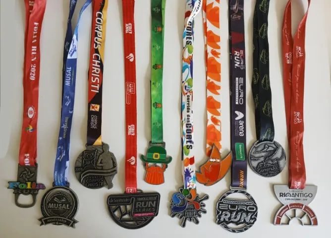 Kit 10 Medalhas de Corrida de Rua - Coleção Eventos  Várias Etapas - Foto 3