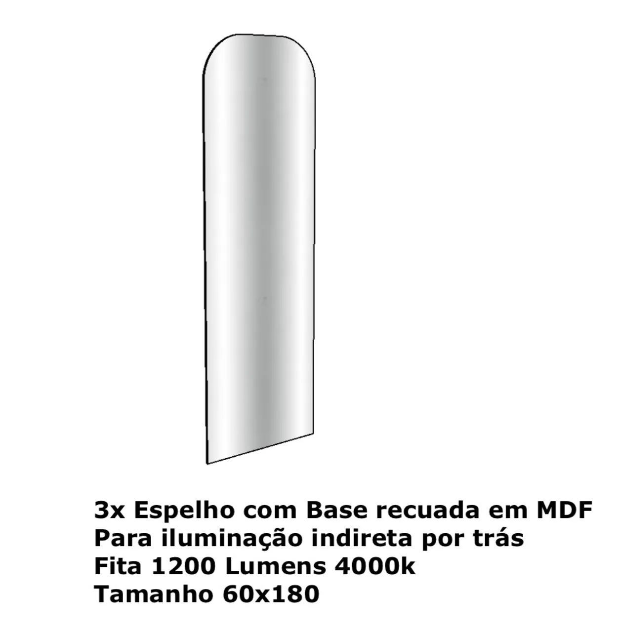 Espelho com Led