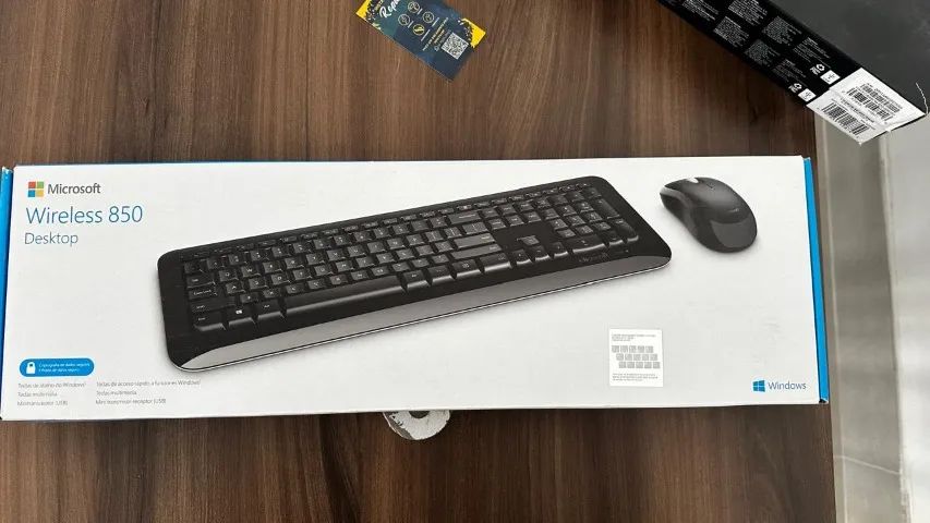 Kit Teclado e Mouse Sem Fio Microsoft Wireless 850 Desktop  - Foto 2