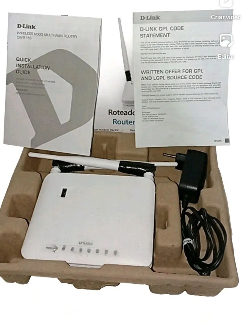 ? Roteador D-Link DWR-116 (300 Mbps) - Como Novo! - Foto 5