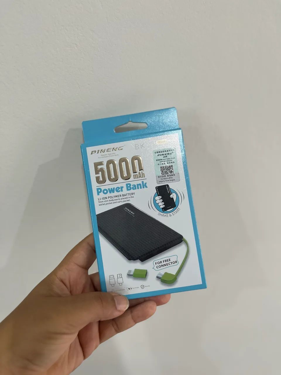 Power Bank Pineng 5000mAh Original - Carregador Portátil Compacto - Foto 2