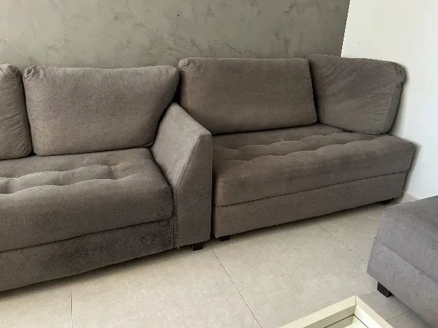 SOFÁ MODULAR - ÓTIMO ESTADO Valor: R$ 2.000,00  Estrutura em madeira  - Foto 3