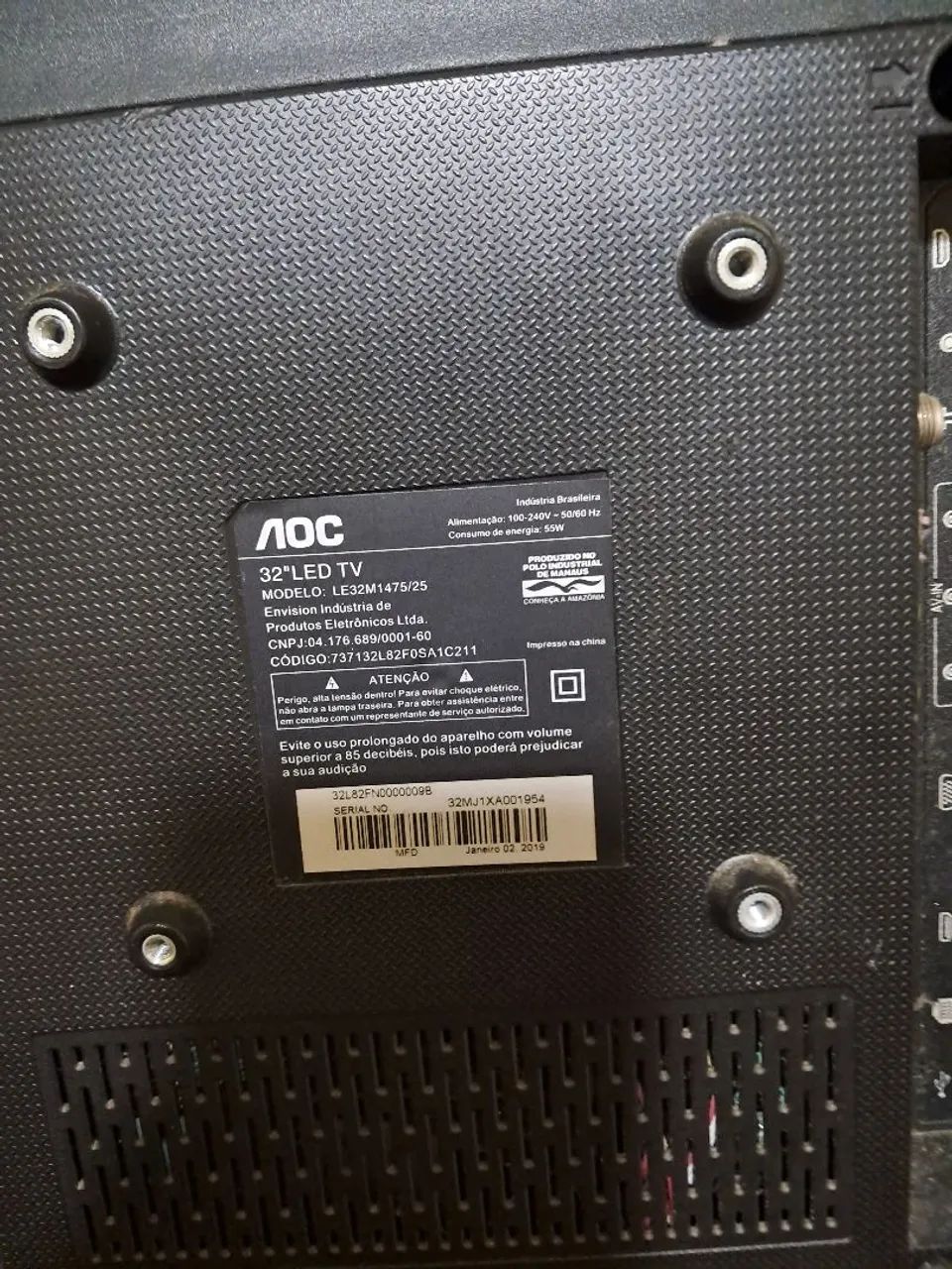 TV NÃO SMART 32 POLEGADAS FUNCIONANDO PERFEITAMENTE - Foto 3