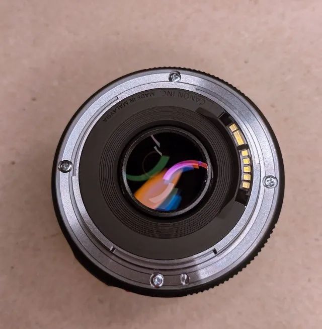 Canon EF 50mm f/1.8 STM ? caixa e tampas originais - Acessórios