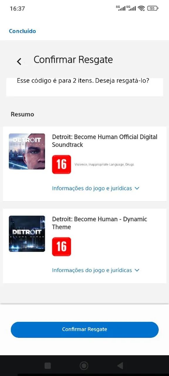 Detroit Become Human PS4 e PS5 com código  - Foto 5