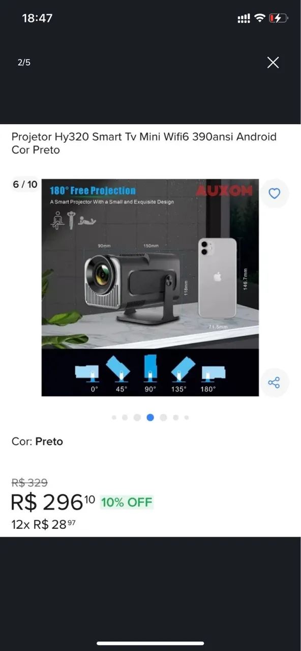 Projetor Smart Hy320 - Foto 2