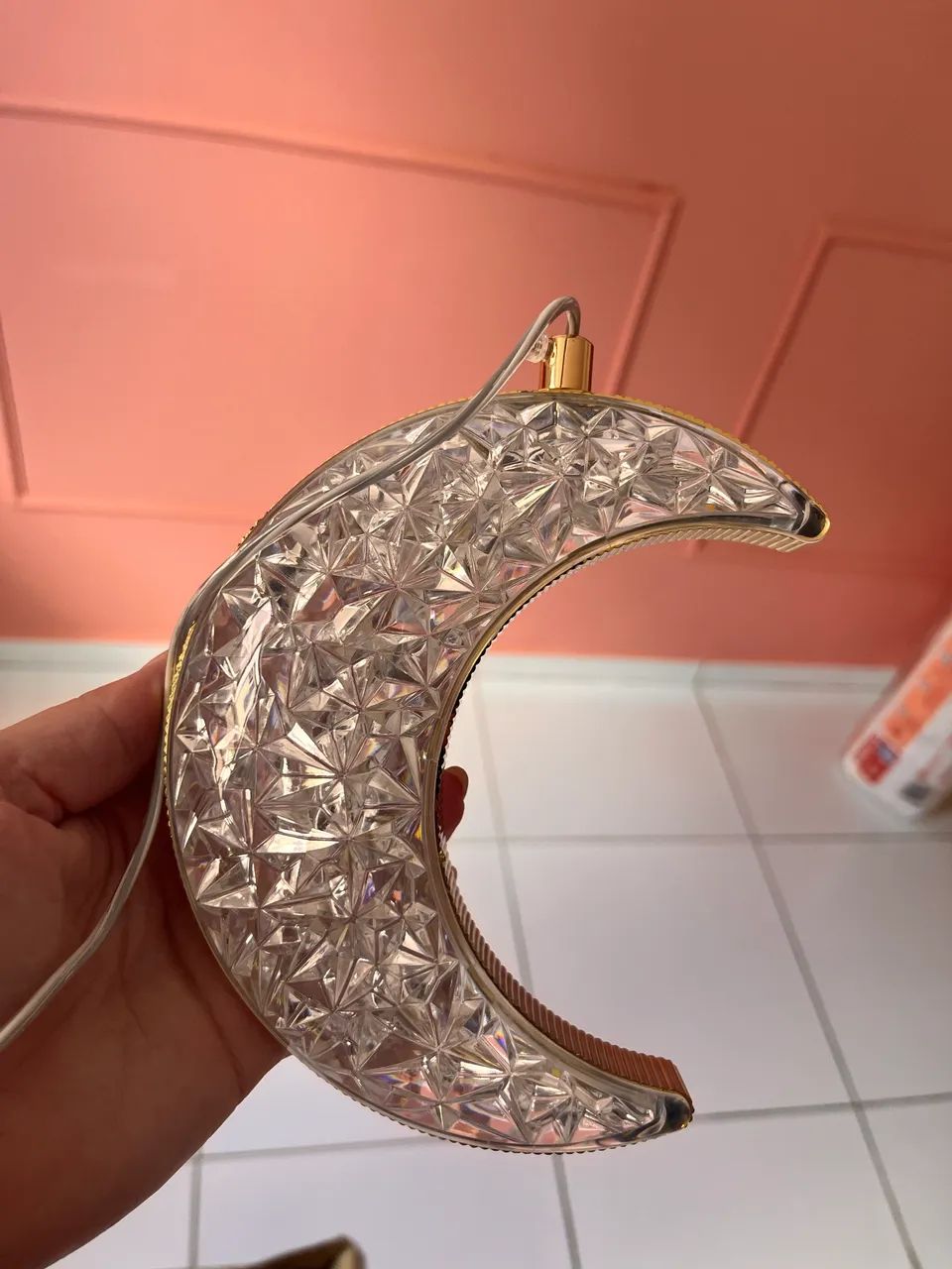 Luminária da lua nova 