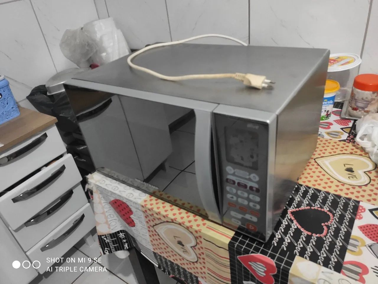 Microondas com defeito 